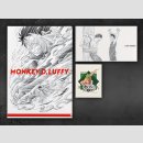 ICHIBAN KUJI SICHTMAPPE &amp; STICKER One Piece: Nankoufuraku no Futokorogatana [Monkey D. Luffy]