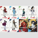 ENSKY CLEAR CARD COLLECTION BOX Rurouni Kenshin: Meiji Swordsman
