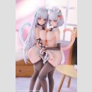 Original Character PVC Statue 1/6 Qing Xue & Chi Xue Illustrated by Yukineko 26 cm