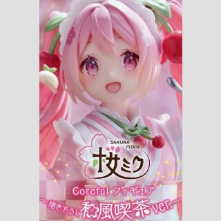 TAITO COREFUL STATUE Vocaloid SAKURA MIKU Japanese Style Cafe Ver.