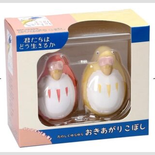 STUDIO GHIBLI FIGUREN-SET The Boy and the Heron: Parakeets RED & YELLOW