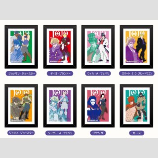JOJOs BIZARRE ADVENTURE Part 1 PHANTOM BLOOD & Part 2 BATTLE TENDENCY Art Frame Collection Colored Shadow Picture