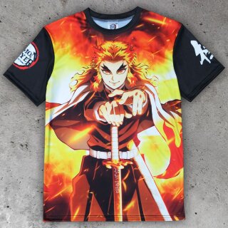 POPBUDDIES T-SHIRT Demon Slayer: Kimetsu no Yaiba [Kyojuro Rengoku] Grösse [M]