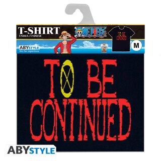 T-SHIRT ABYSTLYE One Piece TO BE CONTINUED Grösse [M]