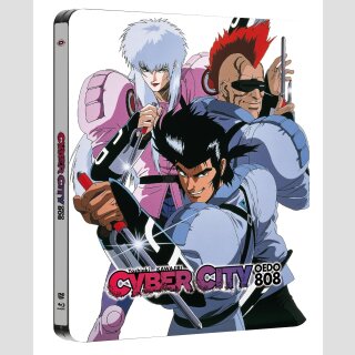 Cyber City Oedo 808  [3 OVAs] [Steelbook] [A4 Collectors Edition] [Blu Ra] [DVD]