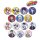 REBORN! Original Retro Pop Ver. Trading Glitter Buttons