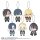 BLACK BUTLER Boarding School Edition Sitting Club Plüsch Mascot Anhänger