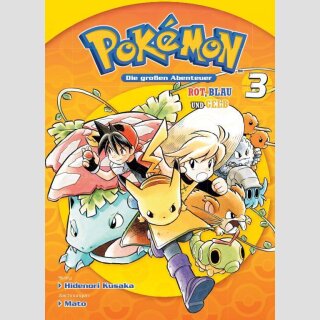 POKEMON Die grossen Abenteuer ROT, BLAU und GELB Sammelband 3 (Ende)