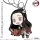 DEMON SLAYER: KIMETSU NO YAIBA Rubber Anhänger NEZUKO KAMADO