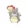 STUDIO GHIBLI BROSCHE Mein Nachbar Totoro BIG TOTORO mit Pilz