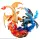 POKEMON ★MEGA CHARIZARD X★ vs ★MEGA CHARIZARD Y★ (21 cm) | G.E.M.EXシリーズ ポケットモンスター メガリザードンX＆メガリザードンY 完成品フィギュア