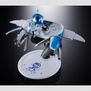 Astro Bot Chogokin Actionfigur Astro Bot & Dual Speeder
