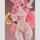 Original Character Statue 1/5 Kemomimi Cheer Girl illustration by Yatanuki Kei DX Version 35 cm