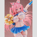 Original Character Statue 1/5 Kemomimi Cheer Girl illustration by Yatanuki Kei DX Version 35 cm