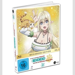 BEHENKO Ich bin ein mächtiger Behemoth und lebe als Kätzchen bei einer Elfe vol. 3 [Blu Ray] Mediabook Edition