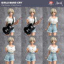 Girls Band Cry Natsu wo Mankitsu shite Sakebe Series No. 3 PVC Statue 1/7 Rupa 26 cm