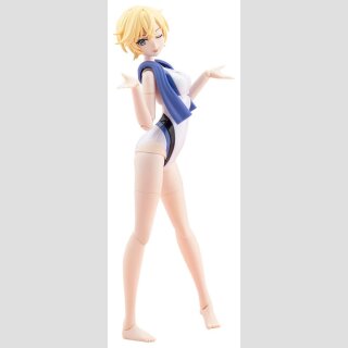 Sousaishojoteien Plastic Model Kit 1/10 Rui Saotome Touou High School Competitive Swimsuit Dreaming Style White Dolphin 16 cm