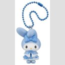 SANRIO CHARACTERS My Melody x Kuromi Twinchees Sweet Lolita Figurine Dangler Light Blue Dress Ver. Anhänger