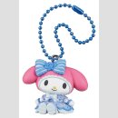 SANRIO CHARACTERS My Melody x Kuromi Twinchees Sweet Lolita Figurine Dangler Light Blue Dress Ver. Anhänger
