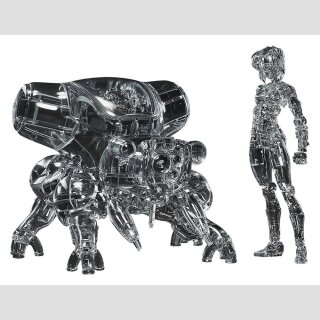 Ghost in the Shell PLAMAX minimum factory Plastic Model Kit Motoko Kusanagi mit Fuchikoma: Thermoptic Camouflage Ver. 8 cm