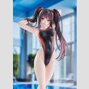 Date A Live Swimsuit Silhouette PVC Figur 1/7 Kurumi Tokisaki Swimwear Ver. 24 cm