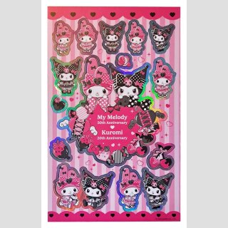 SANRIO CHARACTERS ★MY MELODY★KUROMI★ 4 Stickerbögen