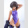 Arms Note PVC Figur 1/7 Buchou-chan of the Swimming Club Purple Swimsuit Ver. 22 cm