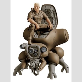 Ghost in the Shell PLAMAX minimum factory Plastic Model Kit Batou mit Fuchikoma 8 cm