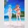 Rebuild of Evangelion Pop Up Parade Beach Queens Rei Ayanami (One-Piece Style) L Size 22 cm
