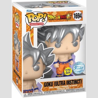 FUNKO POP! ANIMATION Dragon Ball Super GOKU (ULTRA INSTINCT) ★Glows in the Dark★Special Edition★