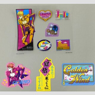 JOJOs BIZARRE ADVENTURE The Gathering of Stars Ichiban Kuji Stickers GOLDEN WIND