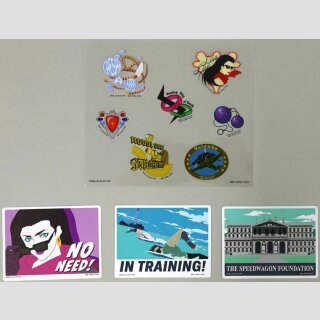 JOJOs BIZARRE ADVENTURE The Gathering of Stars Ichiban Kuji Stickers THE SPEEDWAGON FOUNDATION