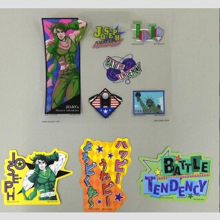 JOJOs BIZARRE ADVENTURE The Gathering of Stars Ichiban Kuji Stickers BATTLE TENDENCY