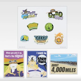 JOJOs BIZARRE ADVENTURE The Gathering of Stars Ichiban Kuji Stickers STEEL BALL RUN