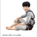 Attack on Titan G.E.M. Series PVC Figur Squad Captain Levi Palm Size 9 cm