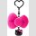 SANRIO CHARACTERS Ribbon Anhänger (I Love Hello Kitty) ★Pink★Black★Ver.