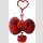SANRIO CHARACTERS Ribbon Anhänger (I Love Hello Kitty) ★Karo★Red★Ver.