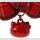 SANRIO CHARACTERS Ribbon Anhänger (I Love Hello Kitty) ★Karo★Red★Ver.
