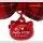 SANRIO CHARACTERS Ribbon Anhänger (I Love Hello Kitty) ★Karo★Red★Ver.