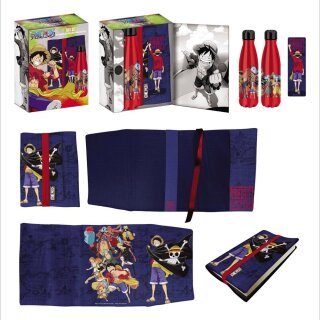 ONE PIECE  Geschenkset ～Stahlflasche, Sticker, Buchumschlag～