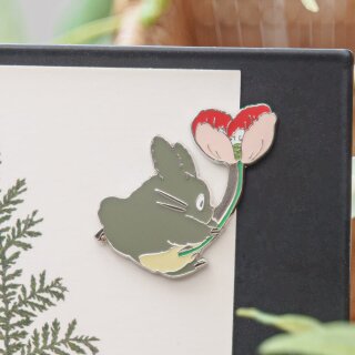 STUDIO GHIBLI スタジオジブリ Mein Nachbar Totoro ★ My Neighbor Totoro ～Magnet Big Totoro～ mit Blume
