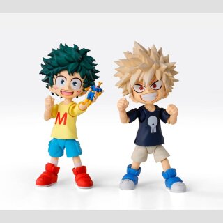 My Hero Academia S.H.Figuarts Actionfigur Izuku Midoriya & Katsuki Bakugo -Childhood Set- 9 cm