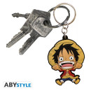 ABYSTYLE KEYCHAIN Chibi Monkey D. Luffy (One Piece)