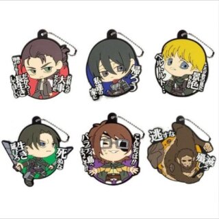 ATTACK ON TITAN Final Season Rubber Mascot Komplett-Set