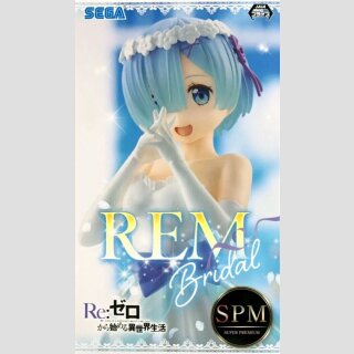 SEGA SUPER PREMIUM FIGURE Re:Zero -Starting Life in Another World- REM Bridal Dress Ver.