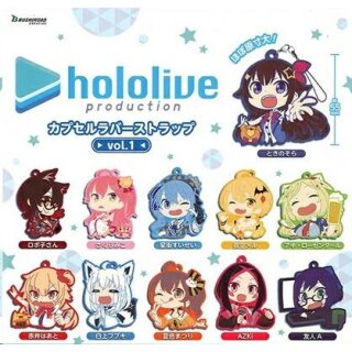 HOLOLIVE PRODUCTION Rubber Anhänger Komplett-Set vol. 1