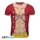 COSPLAY T-SHIRT ABYSTLYE One Piece [Luffy] Gr&ouml;sse [S]